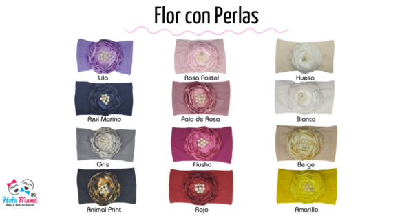 Flor con Perlas - Imagen 2
