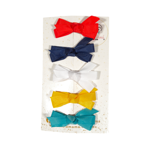 Set de 5 moños navy