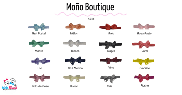 Set de 16 Bandas Delgadas Moño Boutique - Imagen 2